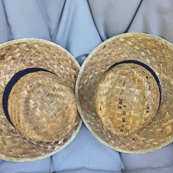 Brand New! Two Paris Airport Straw Hats - Picture 3 of 5